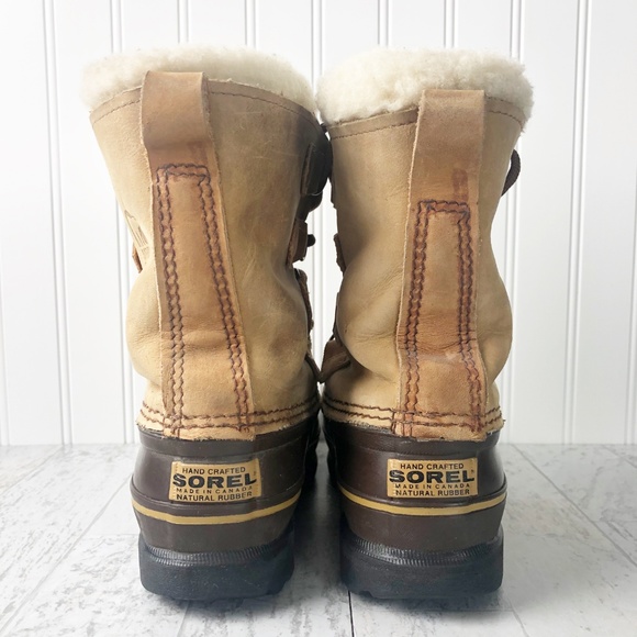 Sorel Caribou Tan Suede Insulated Snow Boots - Picture 6 of 8